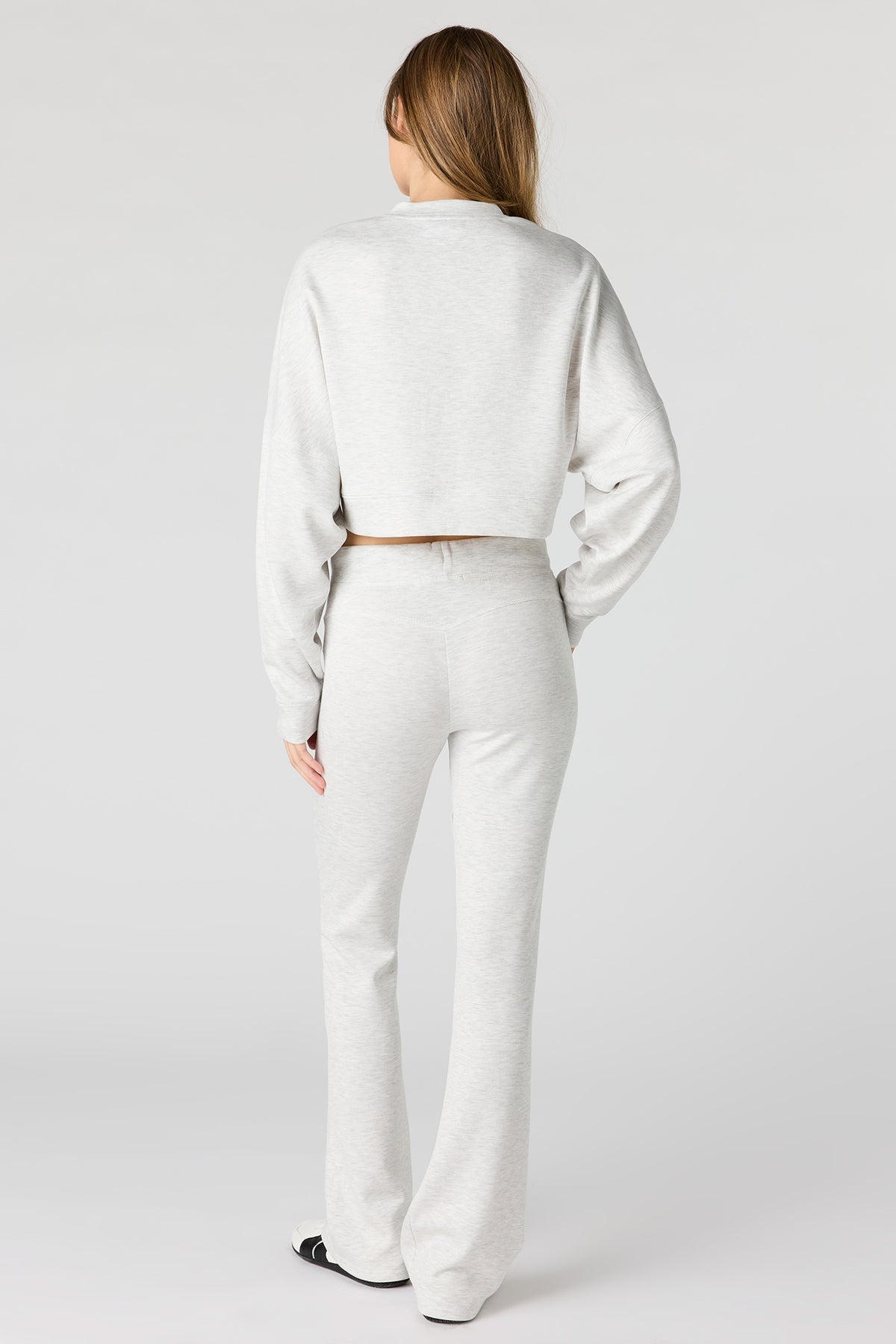 Alt View 3. Sommer Ray Scuba Flare Pant - Heather Grey
