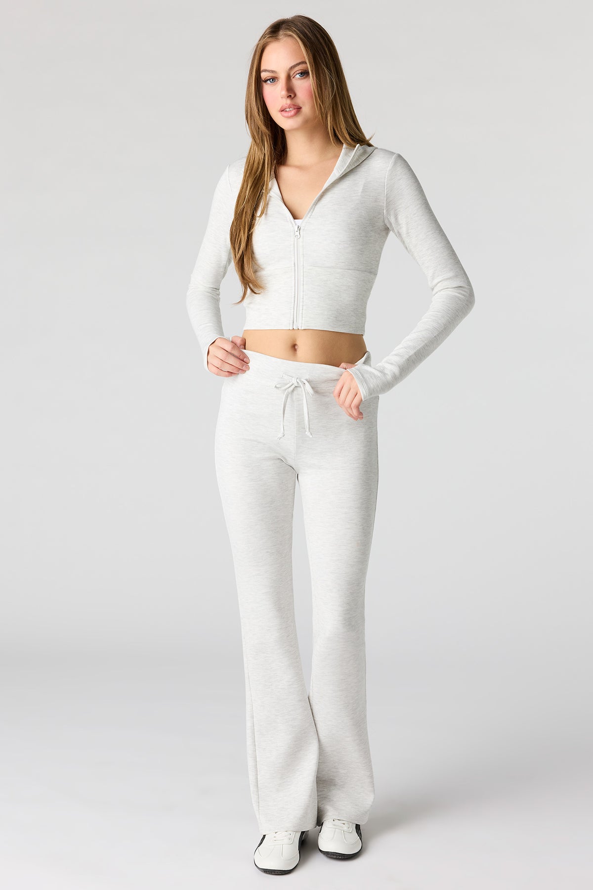 Alt View 3. Sommer Ray Scuba Zip Hoodie - Heather Grey