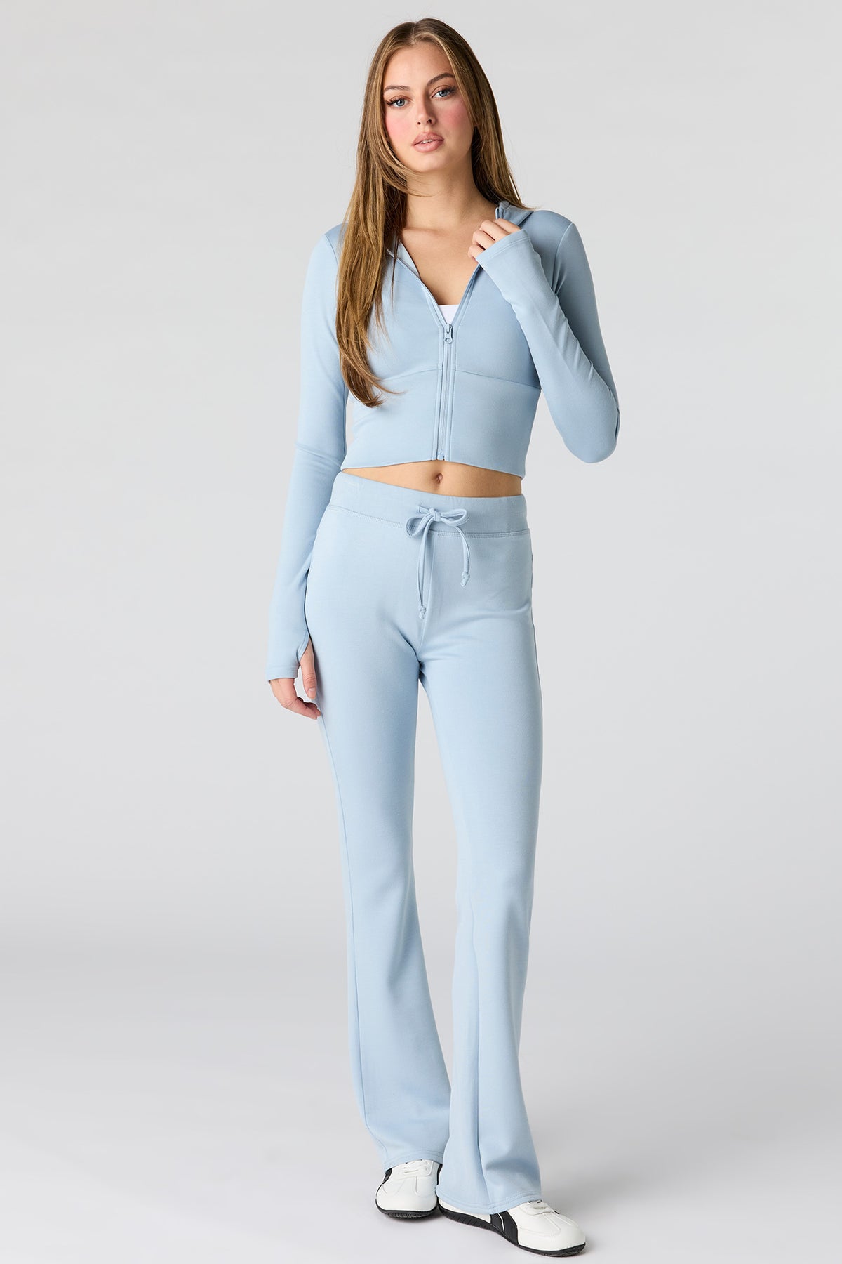 Alt View 3. Sommer Ray Scuba Zip Hoodie - Blue