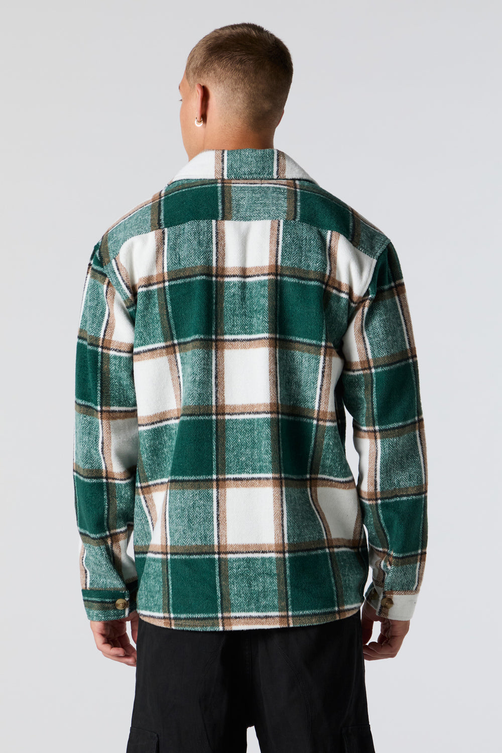 Plaid Button Front Shacket Plaid Button Front Shacket 8