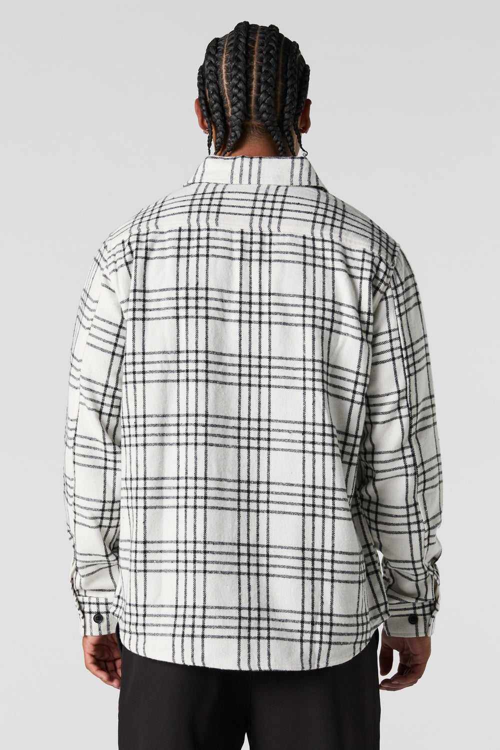 Plaid Print Button-Up Top Plaid Print Button-Up Top 2