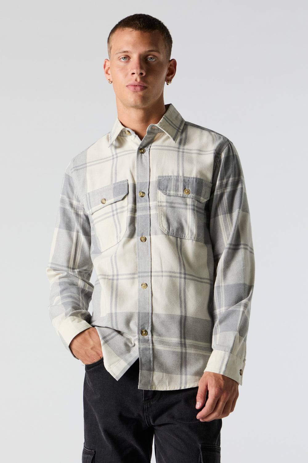 Plaid Button-Up Top Plaid Button-Up Top 5