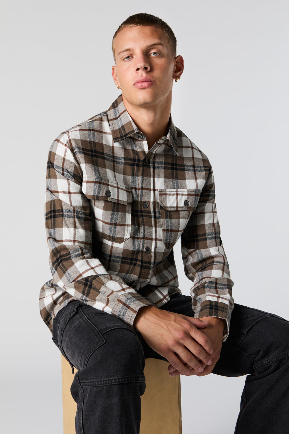 Plaid Button-Up Top Plaid Button-Up Top 1