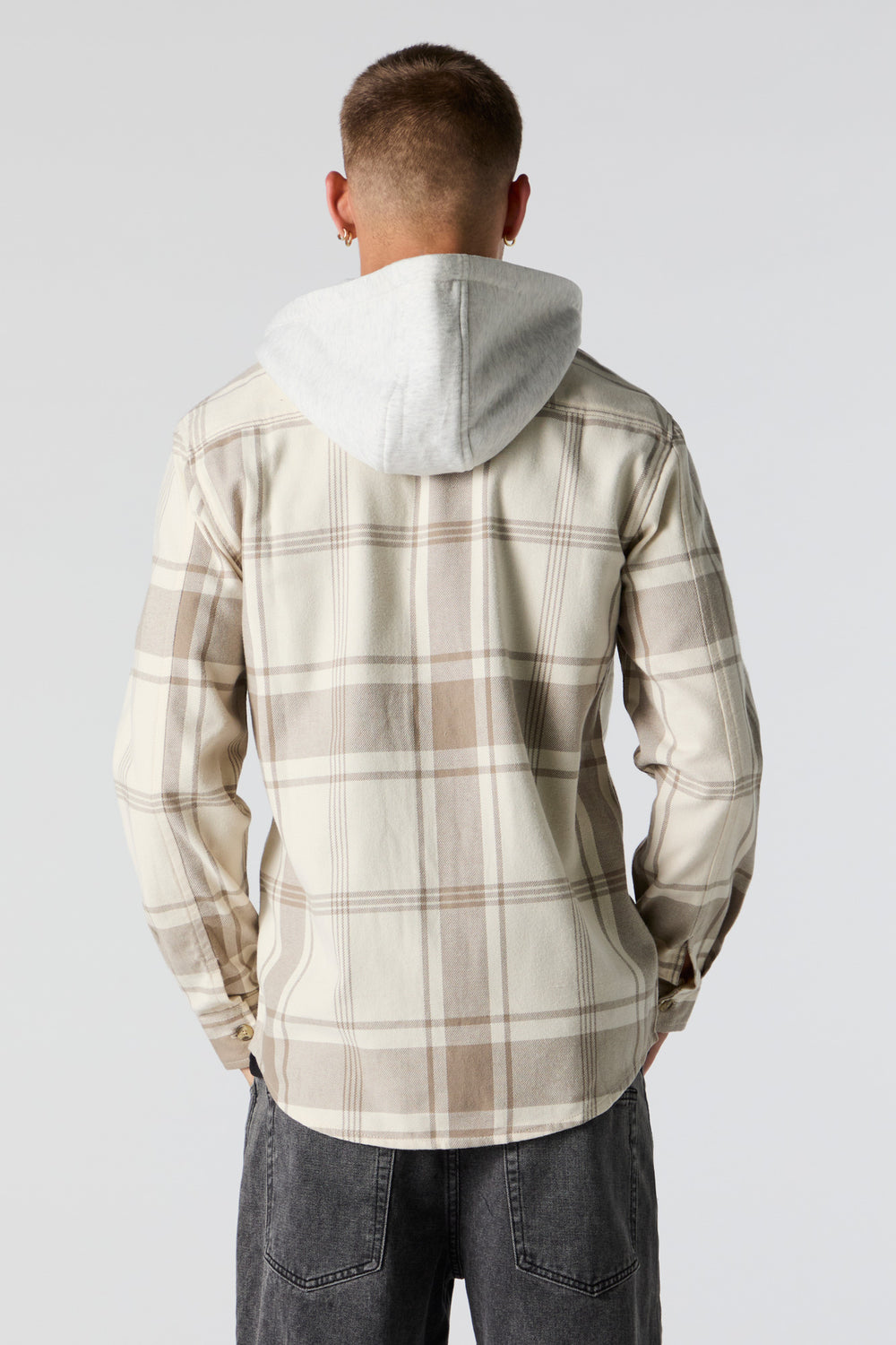 Plaid Hooded Flannel Long Sleeve Top Plaid Hooded Flannel Long Sleeve Top 12