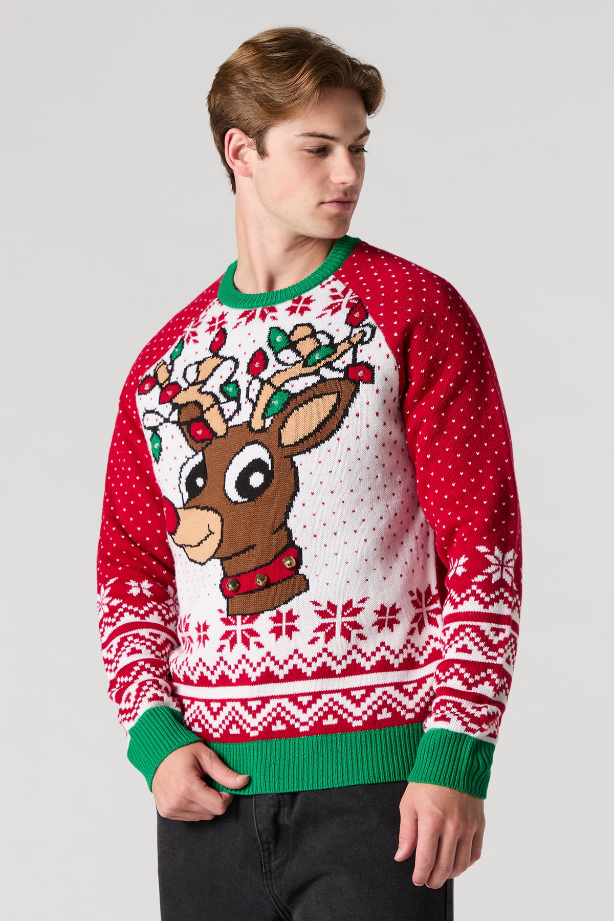 Rudolph Light Up Ugly Christmas Sweater