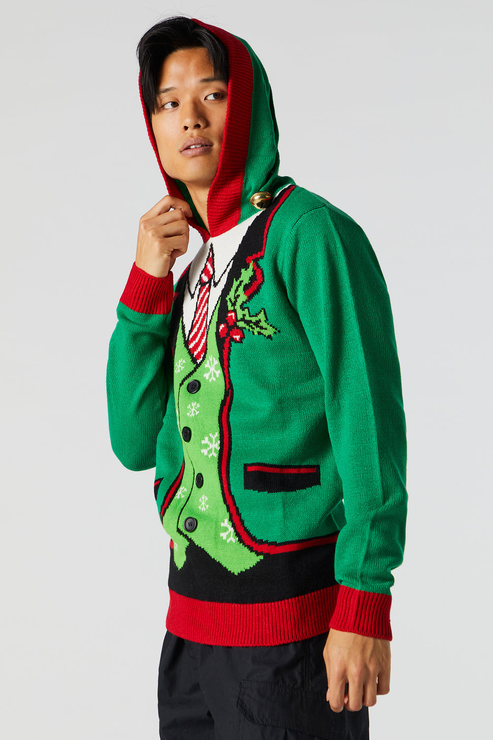 Elf Ugly Hooded Xmas Sweater Elf Ugly Hooded Xmas Sweater 1