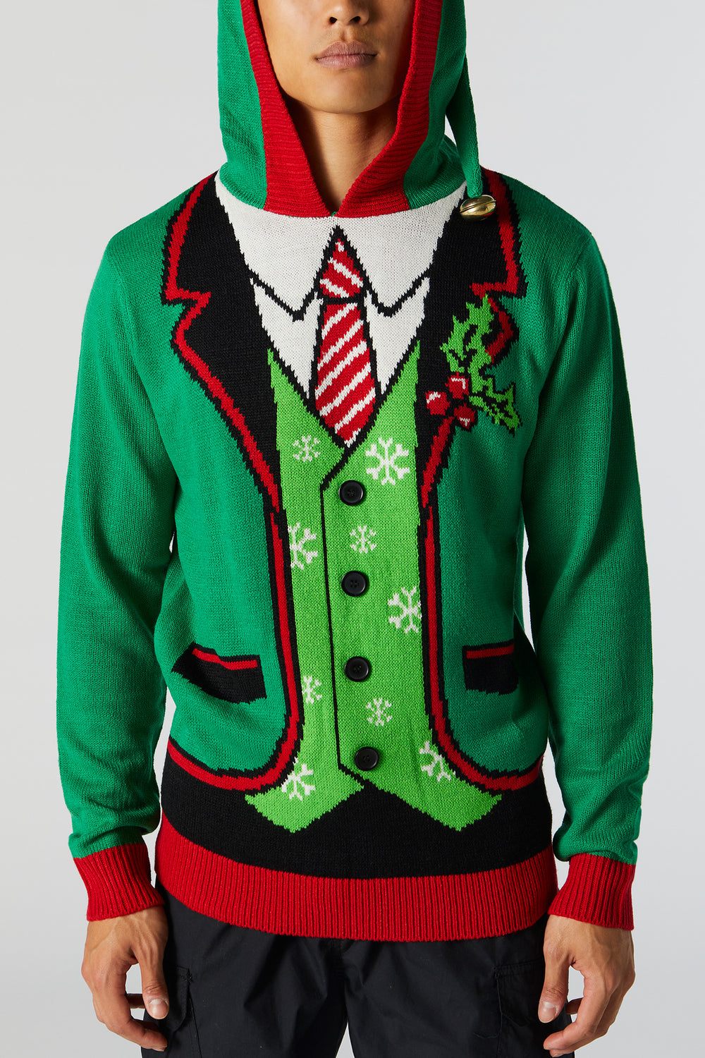 Elf Ugly Hooded Xmas Sweater Elf Ugly Hooded Xmas Sweater 4