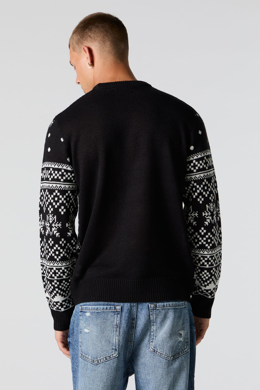 Cheers Fairisle Jacquard Knit Christmas Sweater Cheers Fairisle Jacquard Knit Christmas Sweater 2