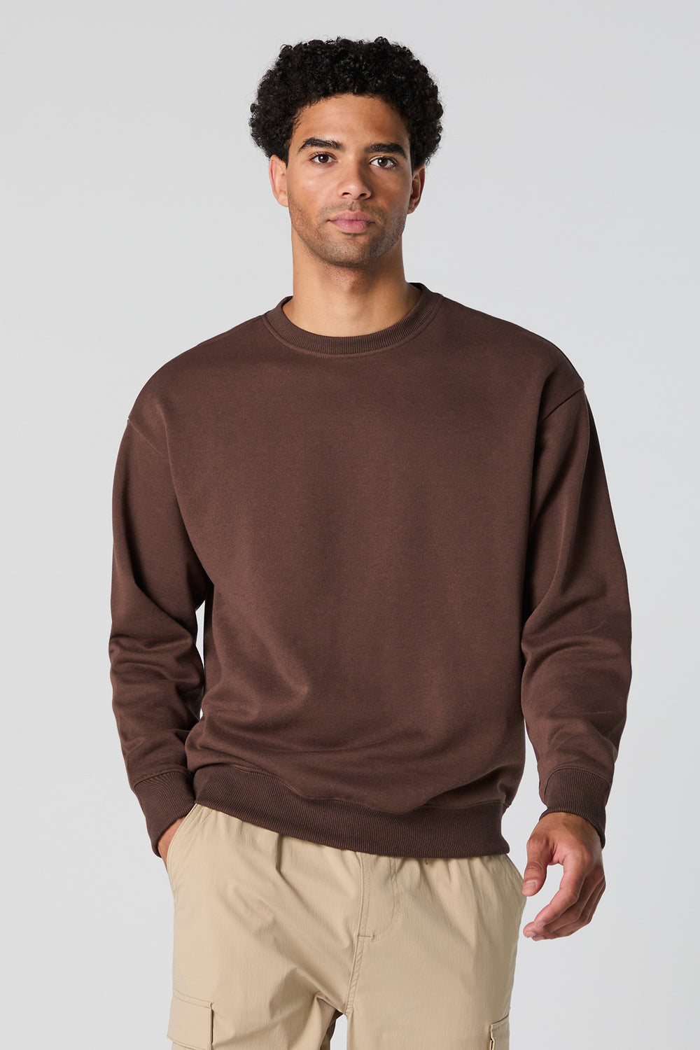 Solid Fleece Crewneck Sweatshirt Solid Fleece Crewneck Sweatshirt 10