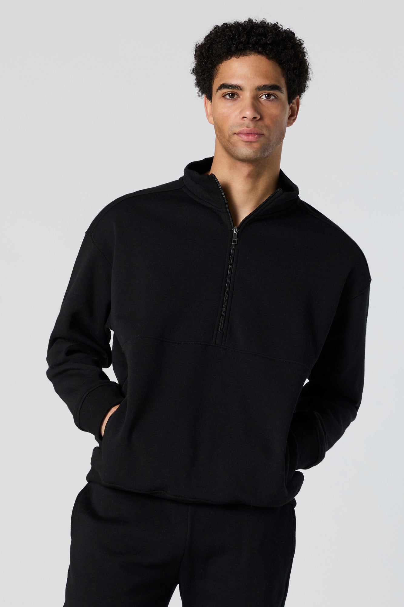 Fleece Quarter Zip Sweatshirt