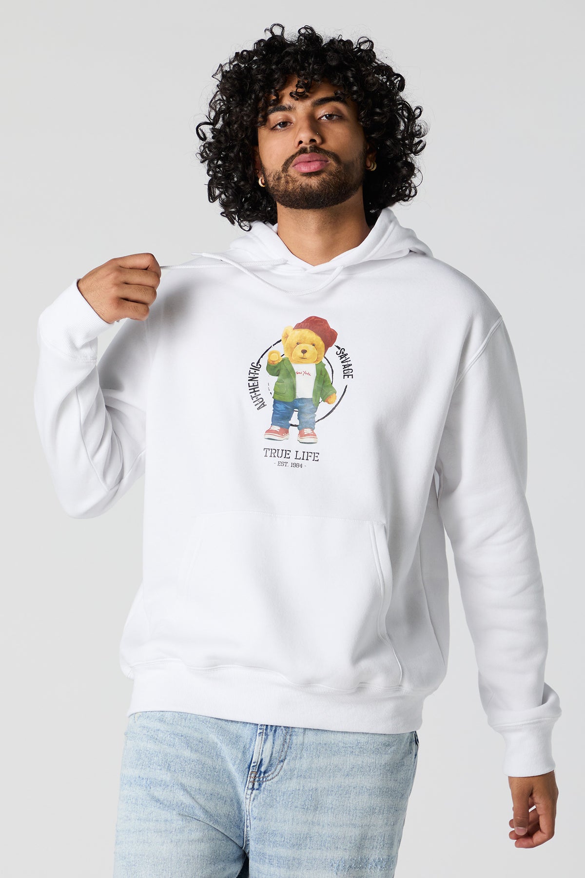 Savage Bear Graphic Fleece Hoodie