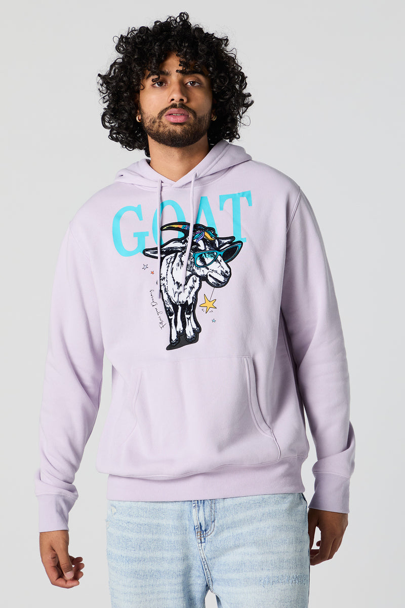 GOAT Embroidered Fleece Hoodie