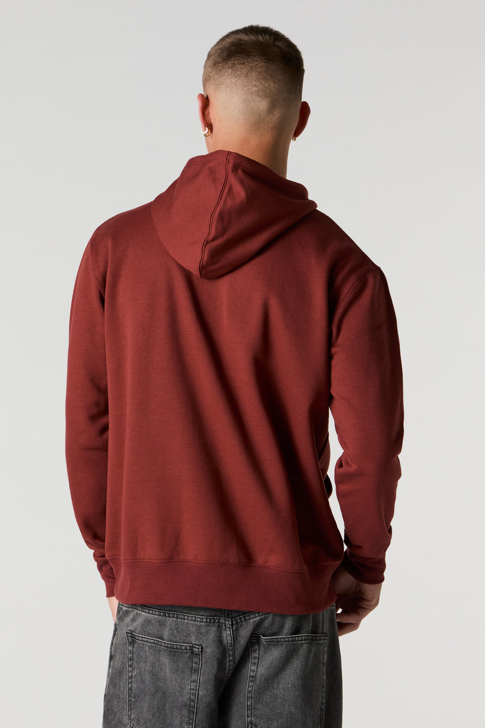 Solid Fleece Drawstring Hoodie Solid Fleece Drawstring Hoodie 29