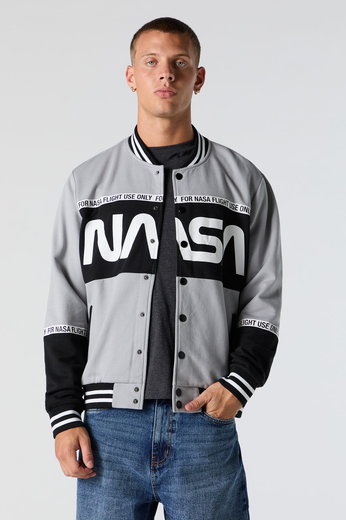 NASA Graphic Varsity Jacket