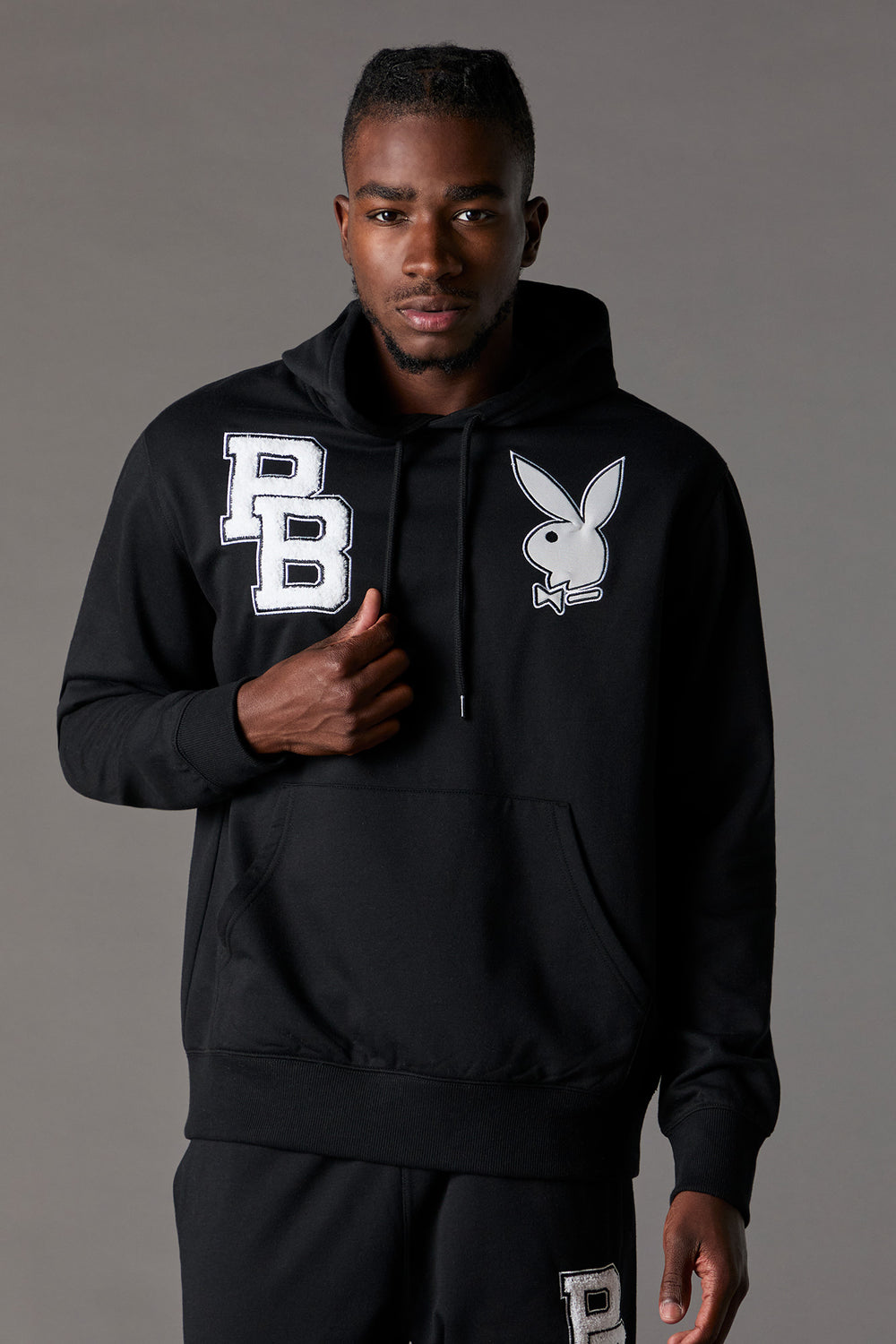 Playboy Embroidered Fleece Hoodie Playboy Embroidered Fleece Hoodie 5