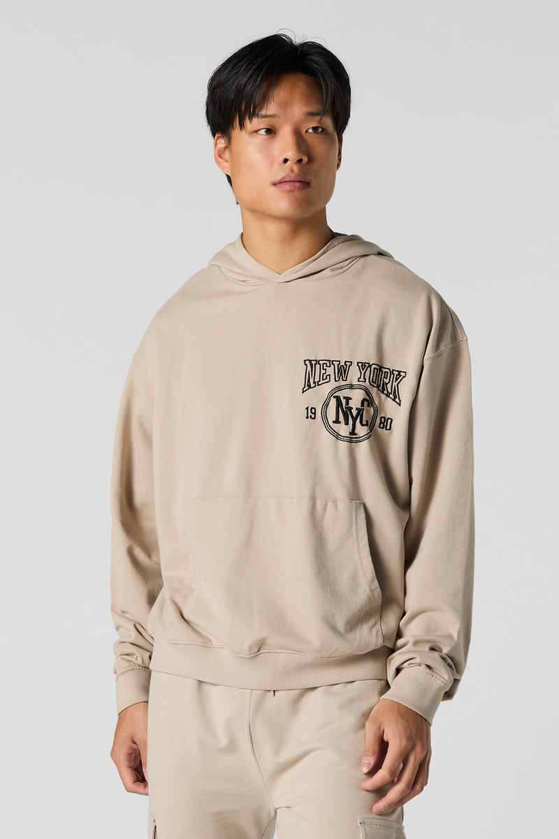 City Embroidered Fleece Hoodie