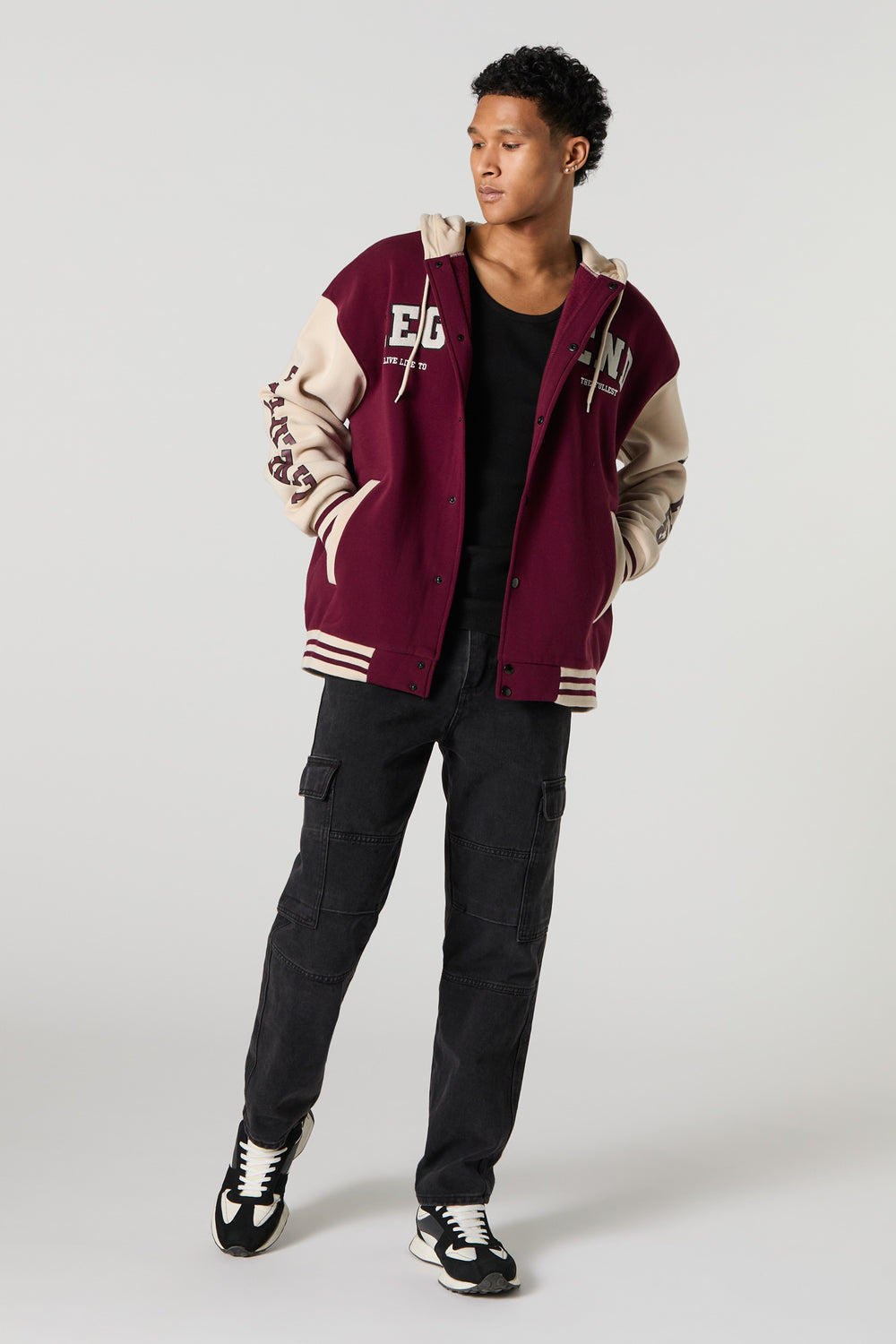 Embroidered Varsity Fleece Jacket Embroidered Varsity Fleece Jacket 3