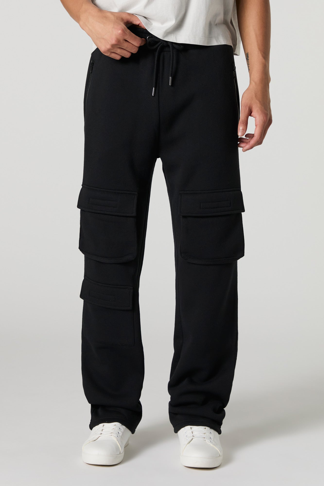 Fleece Multi Pocket Cargo Sweatpant