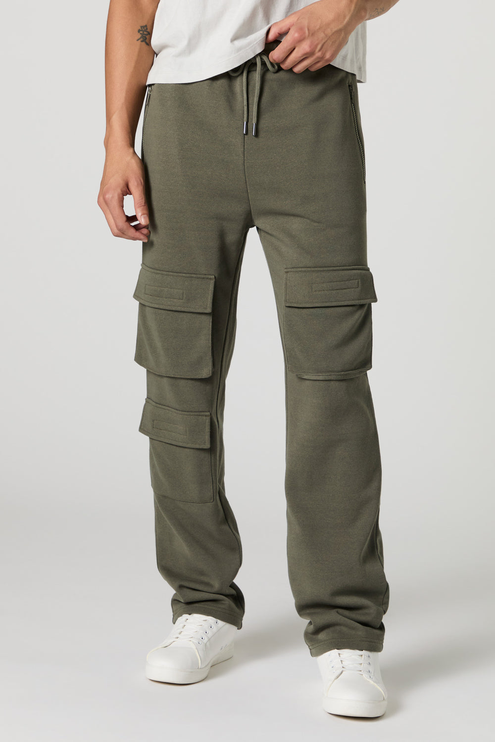 Fleece Multi Pocket Cargo Sweatpant Fleece Multi Pocket Cargo Sweatpant 1