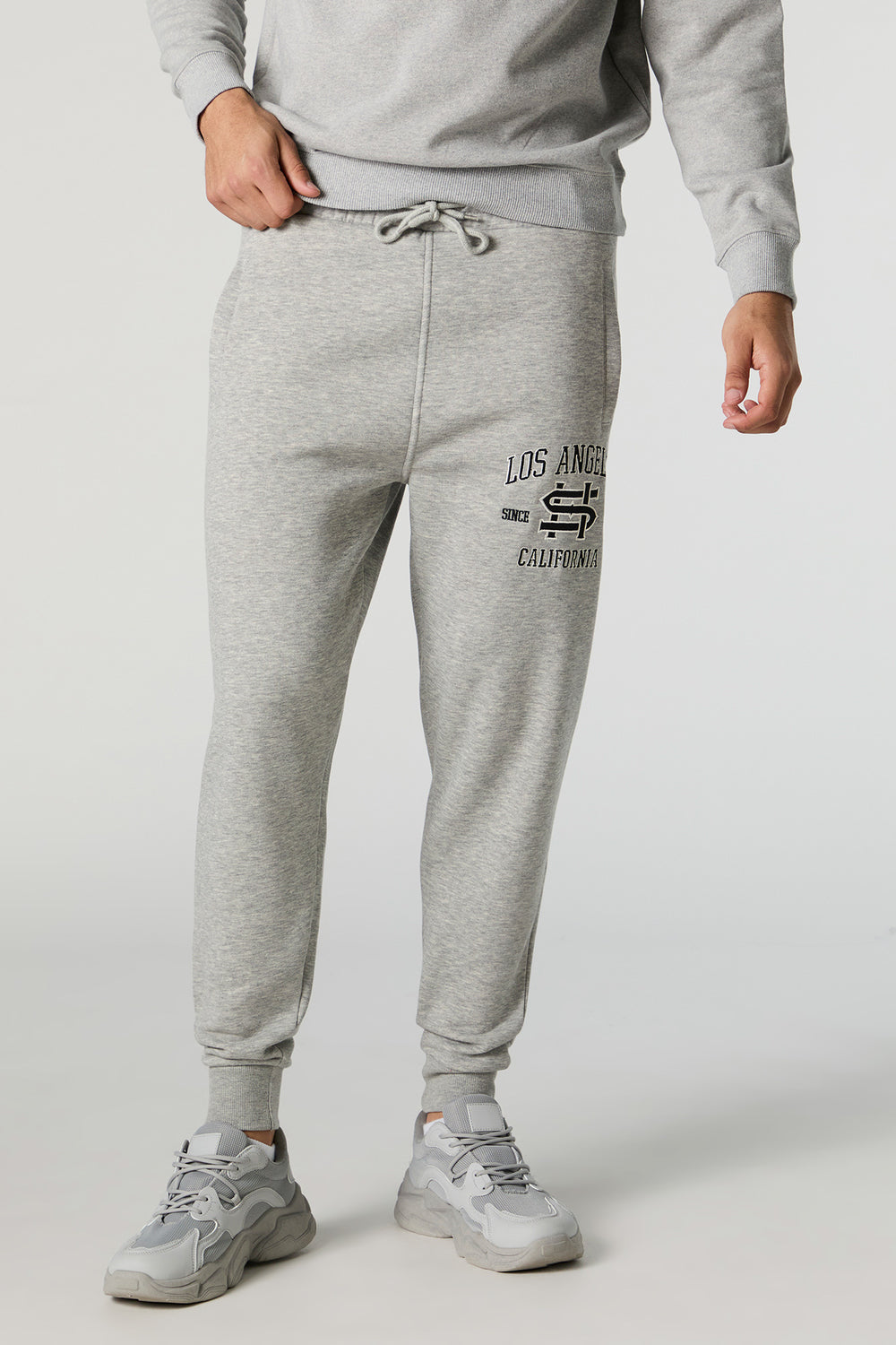 Chenille Embroidered Fleece Jogger Chenille Embroidered Fleece Jogger 1