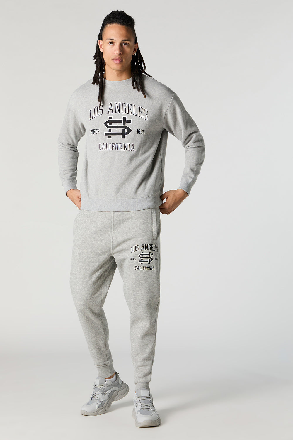 Chenille Embroidered Fleece Jogger Chenille Embroidered Fleece Jogger 2