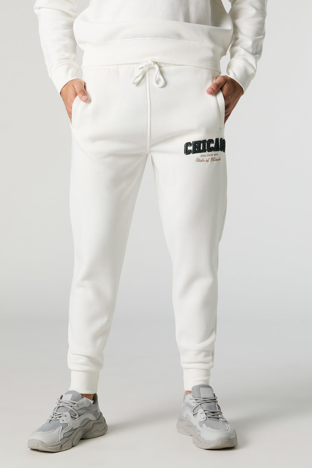 Chenille Embroidered Fleece Jogger Chenille Embroidered Fleece Jogger 9