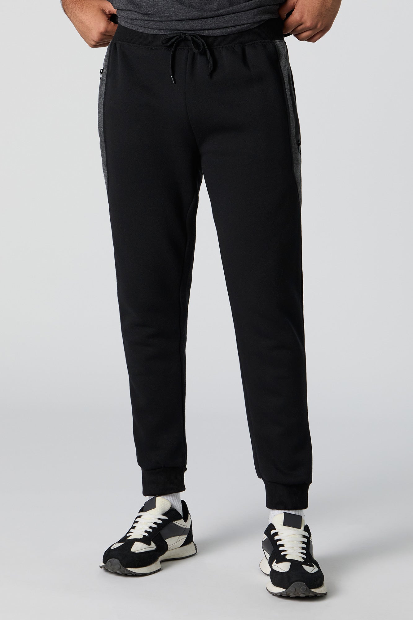 Zip Pocket Fleece Drawstring Jogger