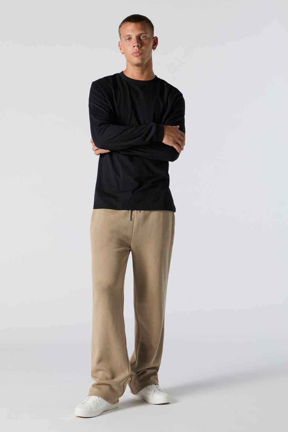 Solid Fleece Straight Leg Sweatpant Solid Fleece Straight Leg Sweatpant 5