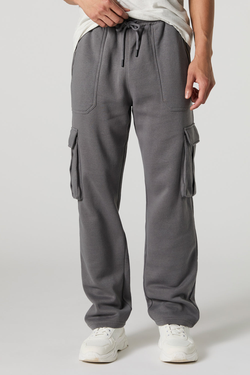 Fleece Open Bottom Cargo Jogger Fleece Open Bottom Cargo Jogger 1