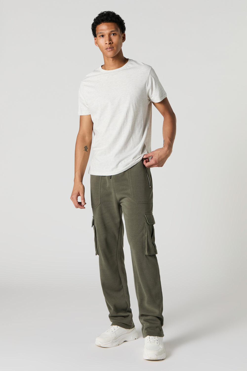 Fleece Open Bottom Cargo Jogger Fleece Open Bottom Cargo Jogger 8