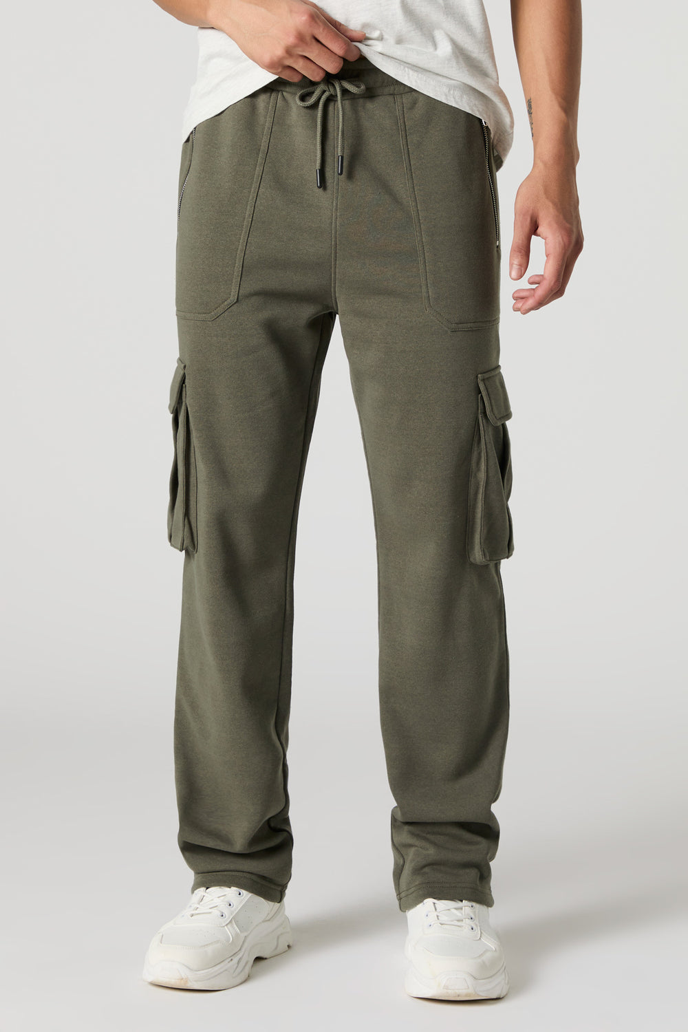 Fleece Open Bottom Cargo Jogger Fleece Open Bottom Cargo Jogger 7