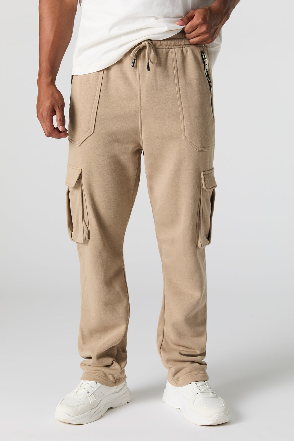 Fleece Open Bottom Cargo Jogger Fleece Open Bottom Cargo Jogger 10