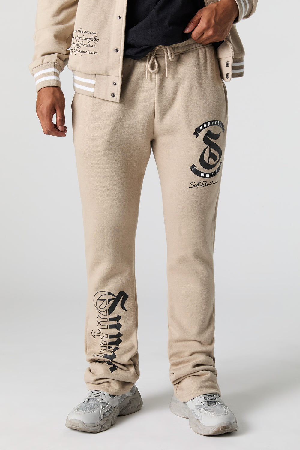 Graphic Fleece Open Bottom Jogger Graphic Fleece Open Bottom Jogger 11