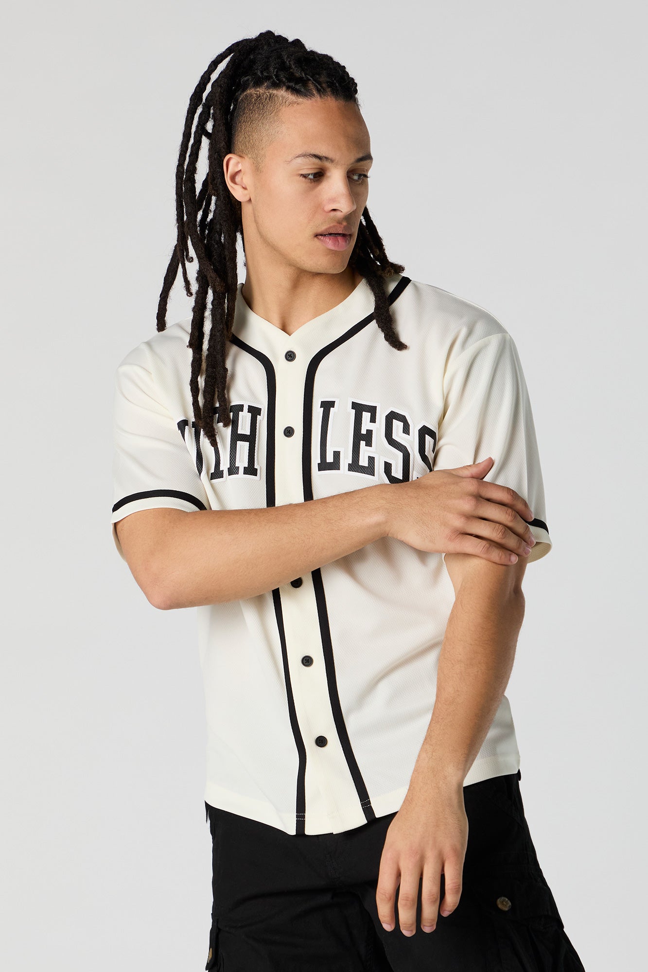 Ruthless Graphic Mesh Baseball Jersey