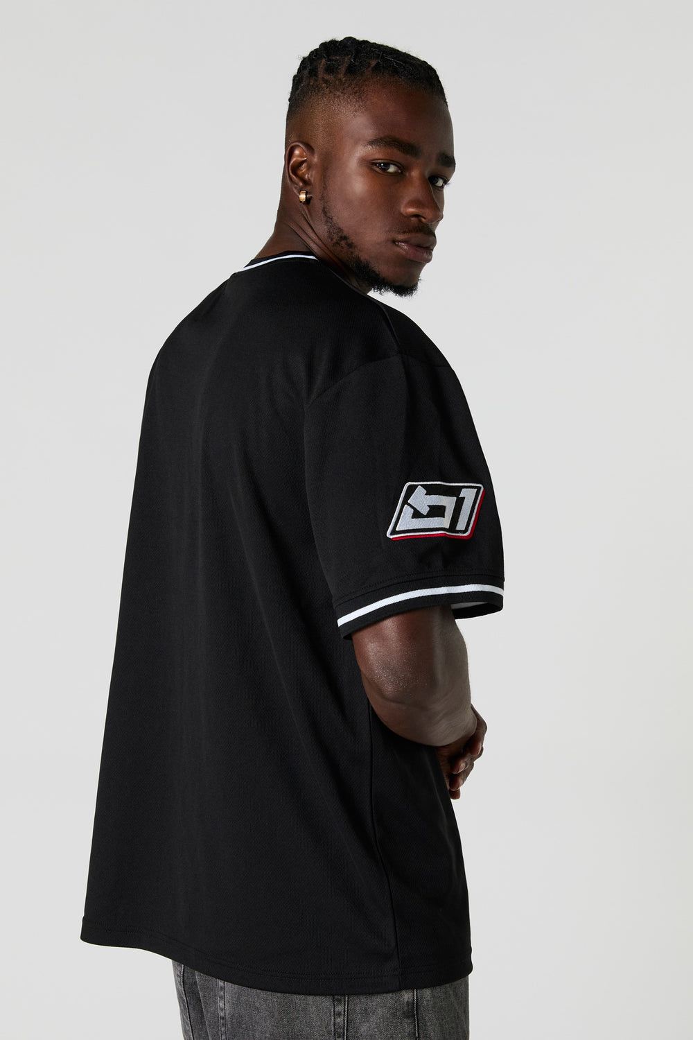 Drift King Graphic Mesh Racing Baseball Jersey Drift King Graphic Mesh Racing Baseball Jersey 2