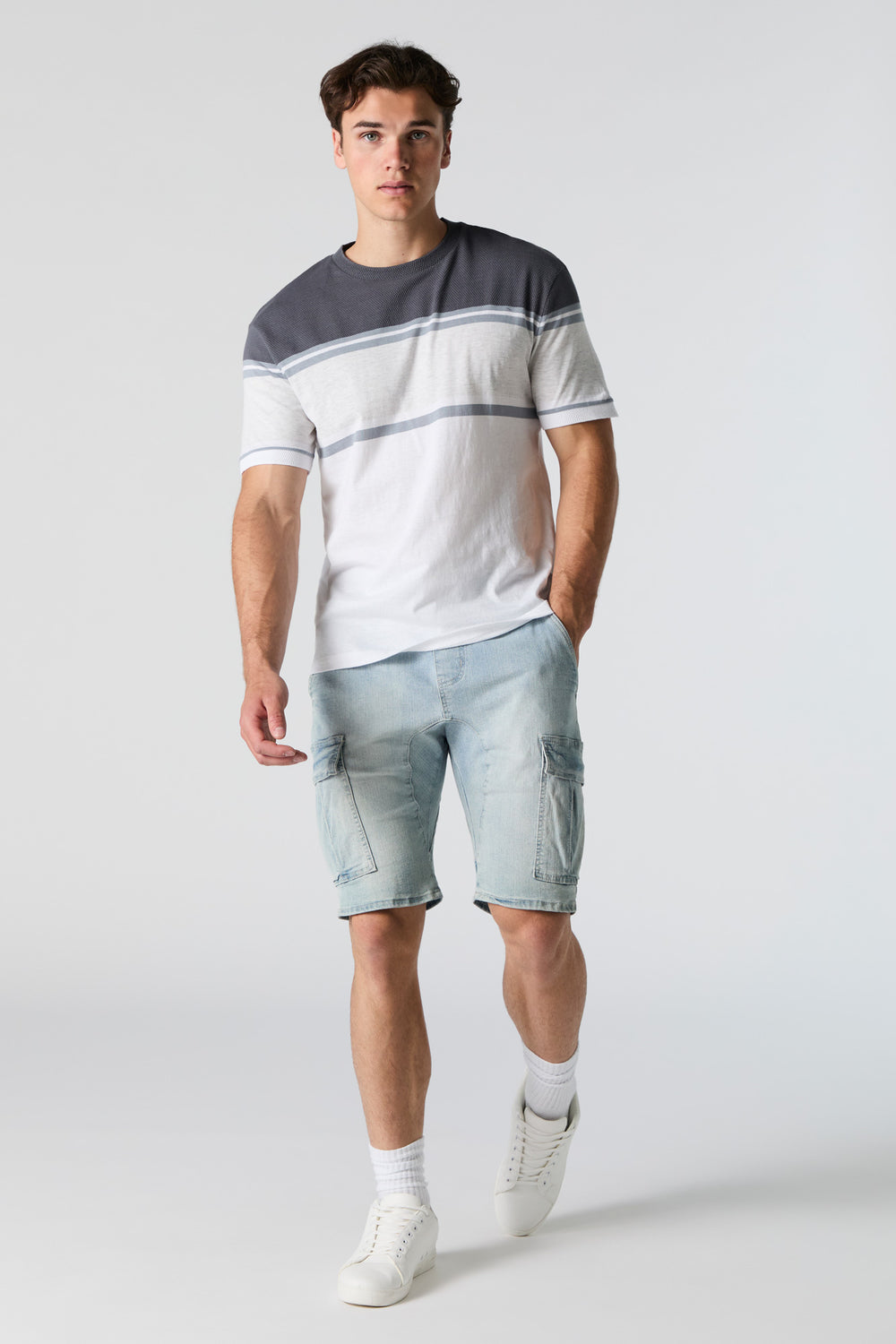 Colourblock Striped T-Shirt Colourblock Striped T-Shirt 6