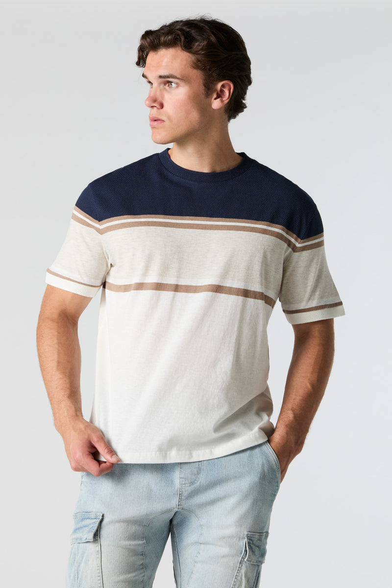 Colourblock Striped T-Shirt