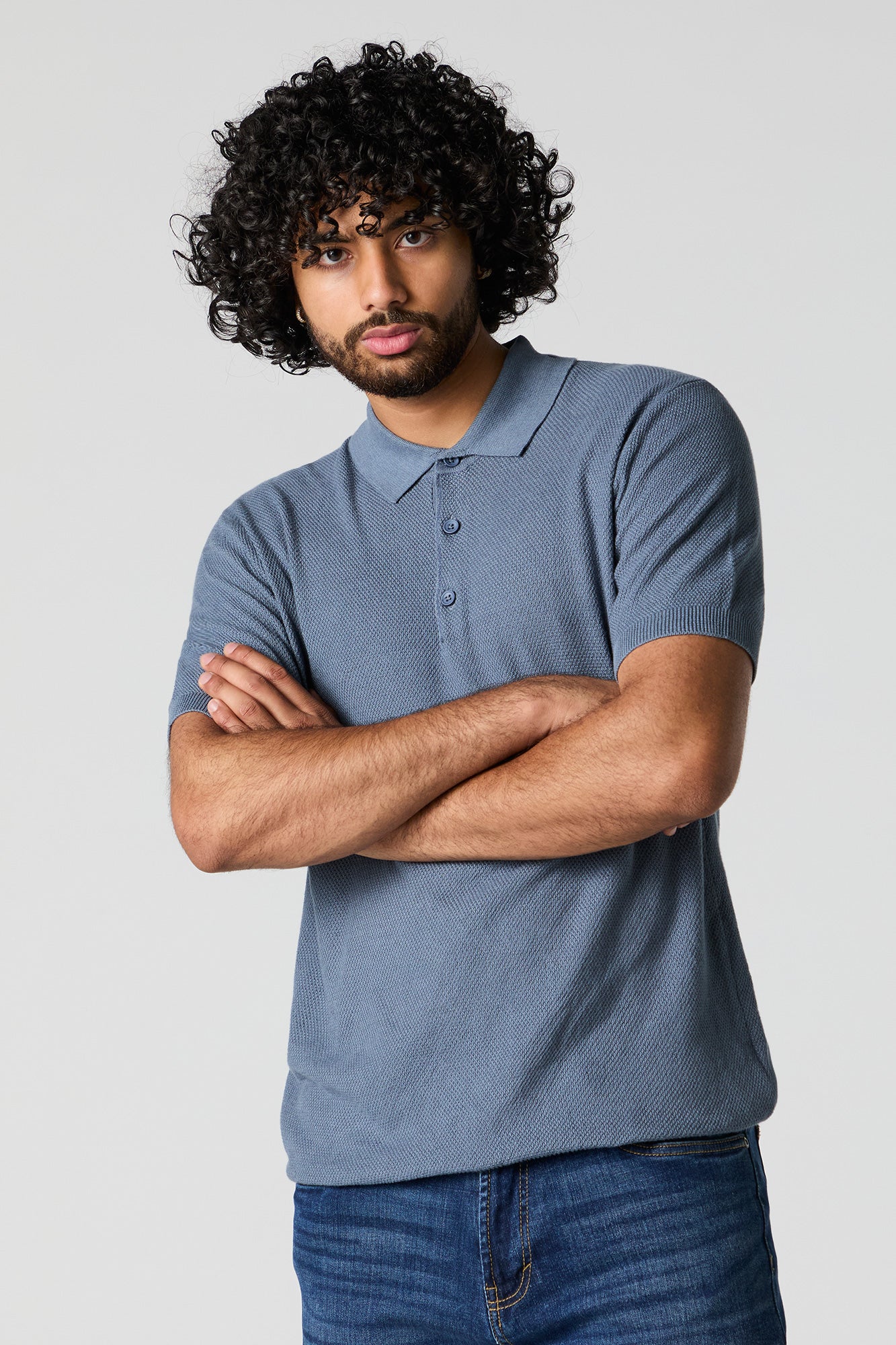 Textured Polo T-Shirt