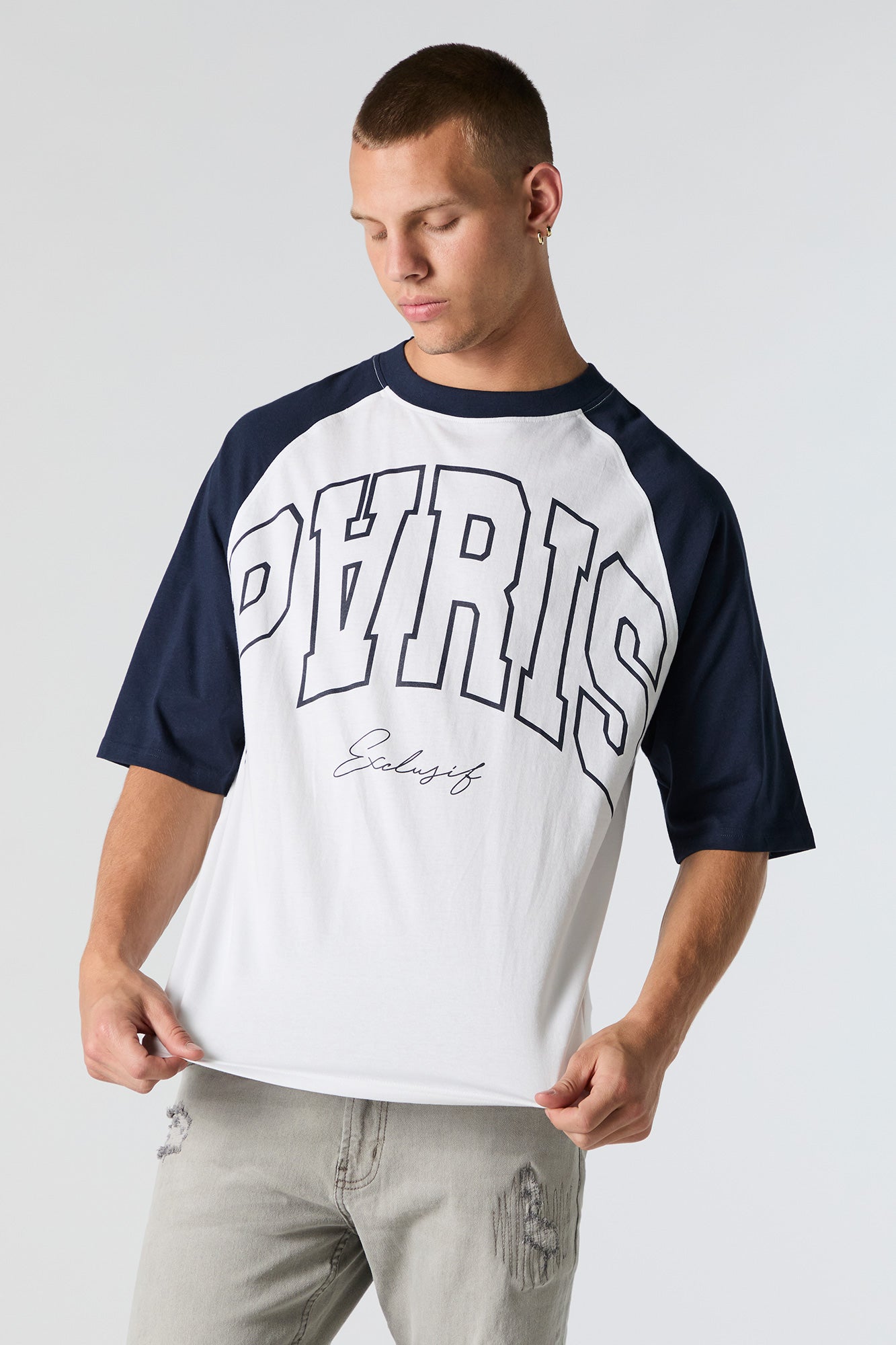 Paris Graphic Relaxed Raglan T-Shirt