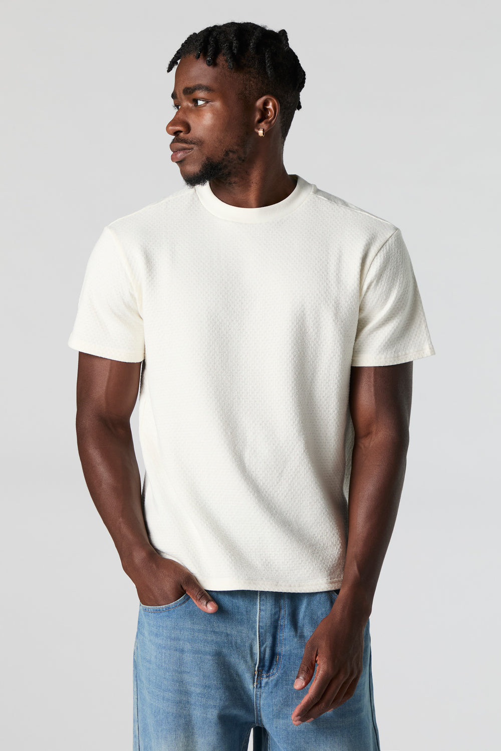 Textured Crewneck T-Shirt Textured Crewneck T-Shirt 4