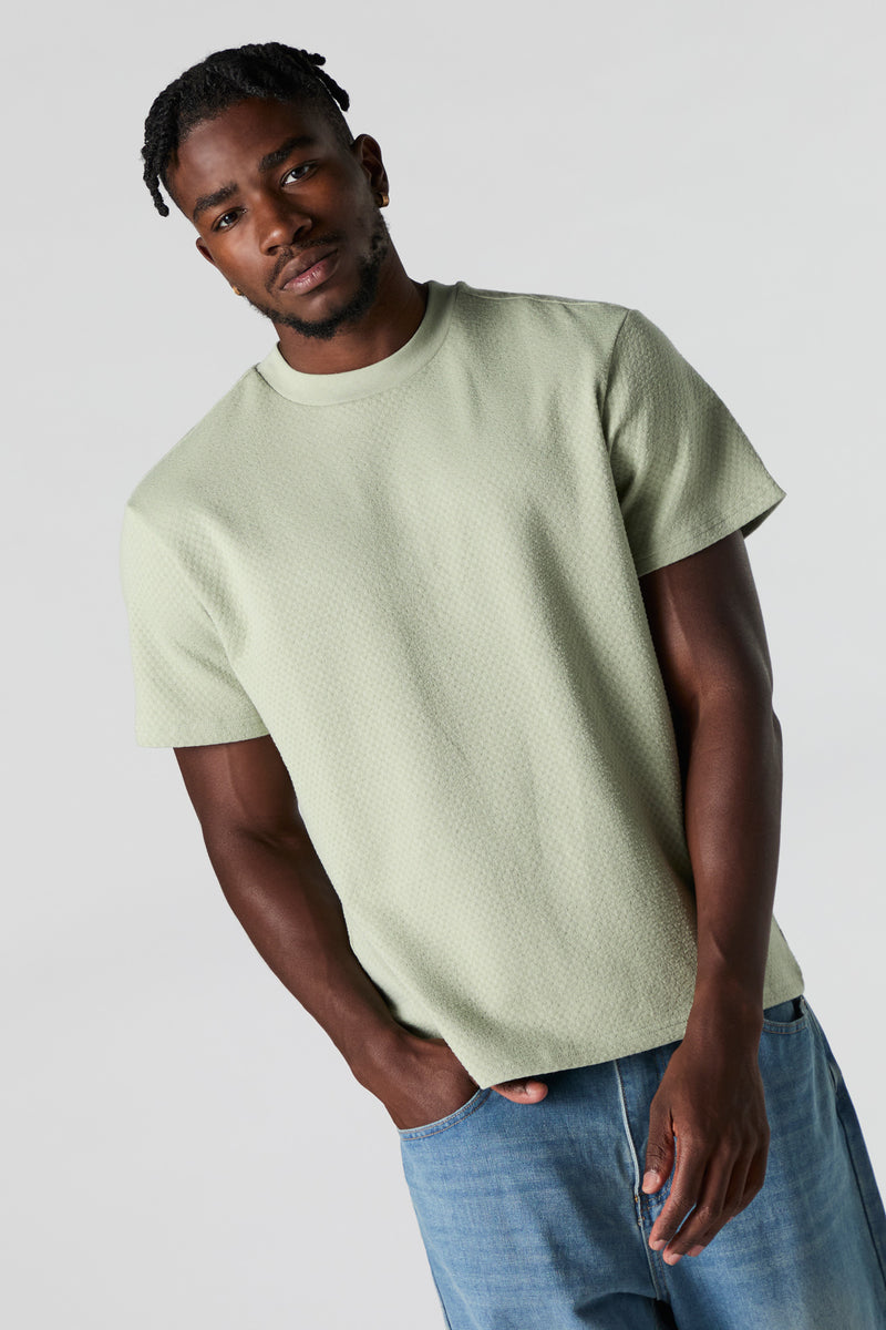 Textured Crewneck T-Shirt