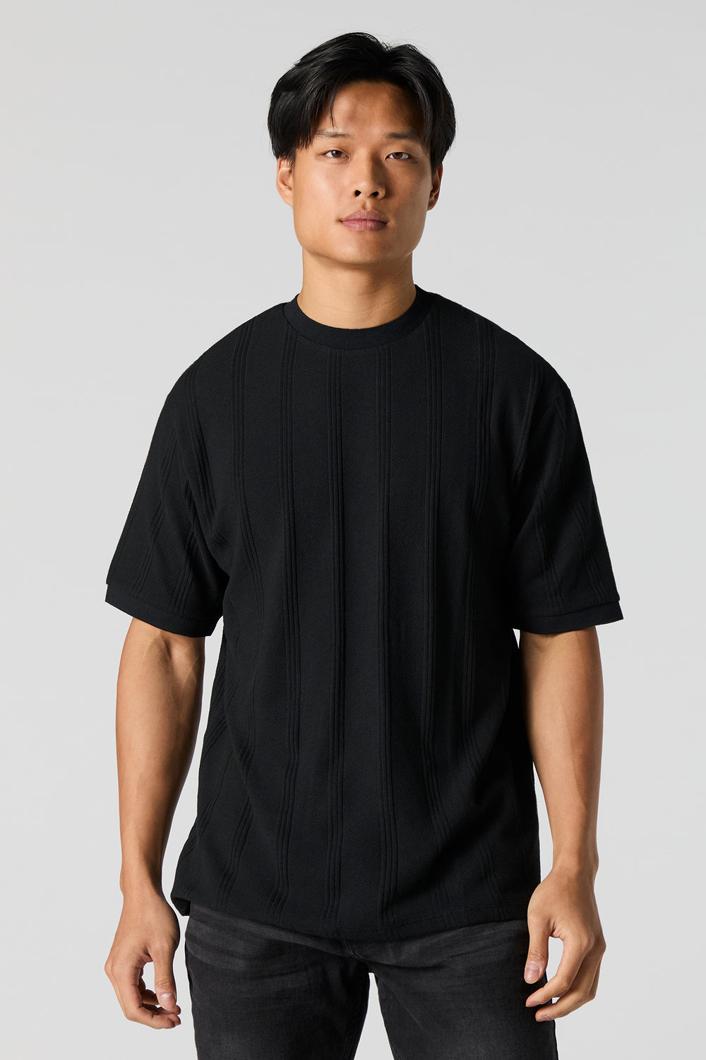 Vertical Textured T-Shirt Vertical Textured T-Shirt 4