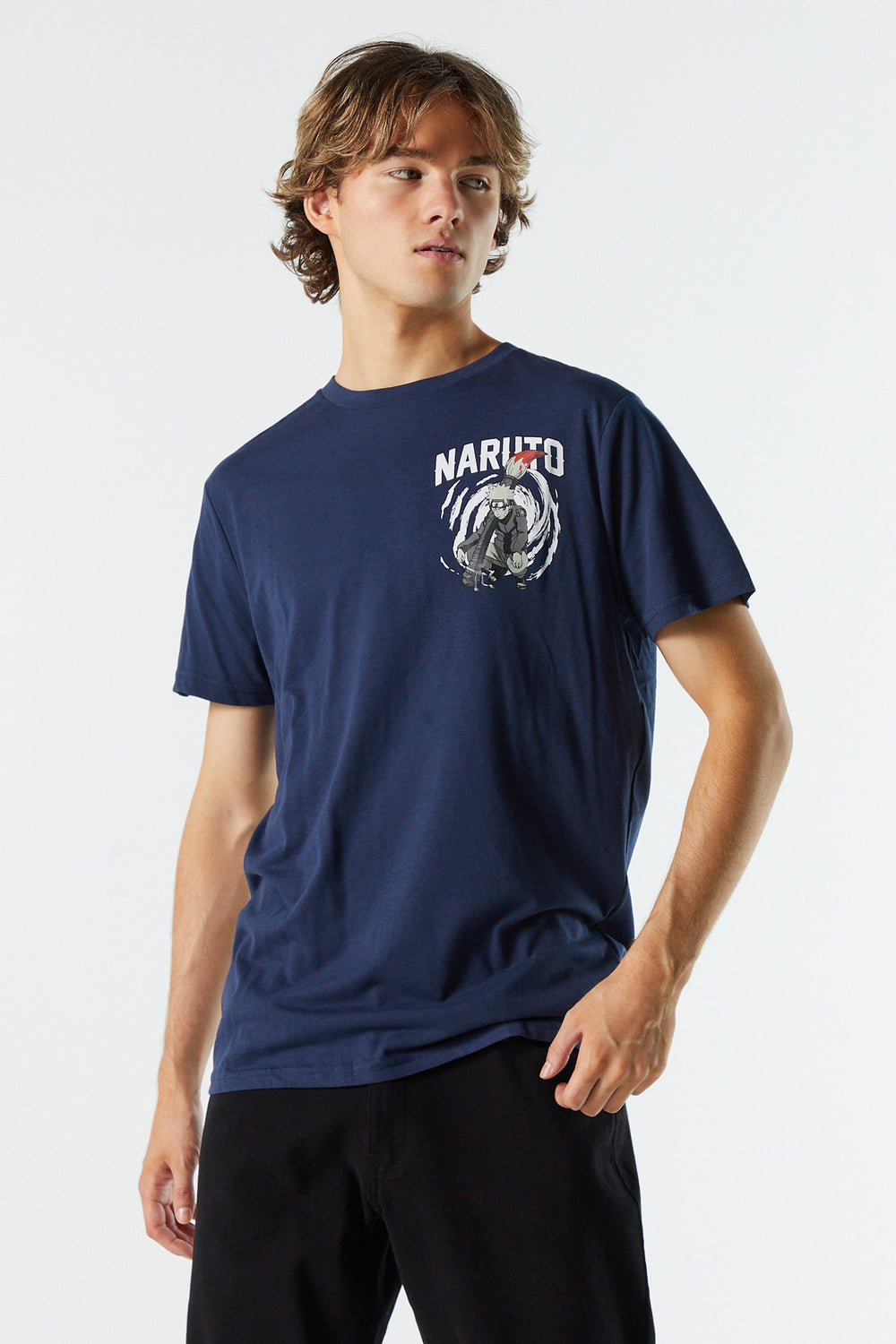 Dark Blue Naruto Graphic T-Shirt Dark Blue Naruto Graphic T-Shirt 1
