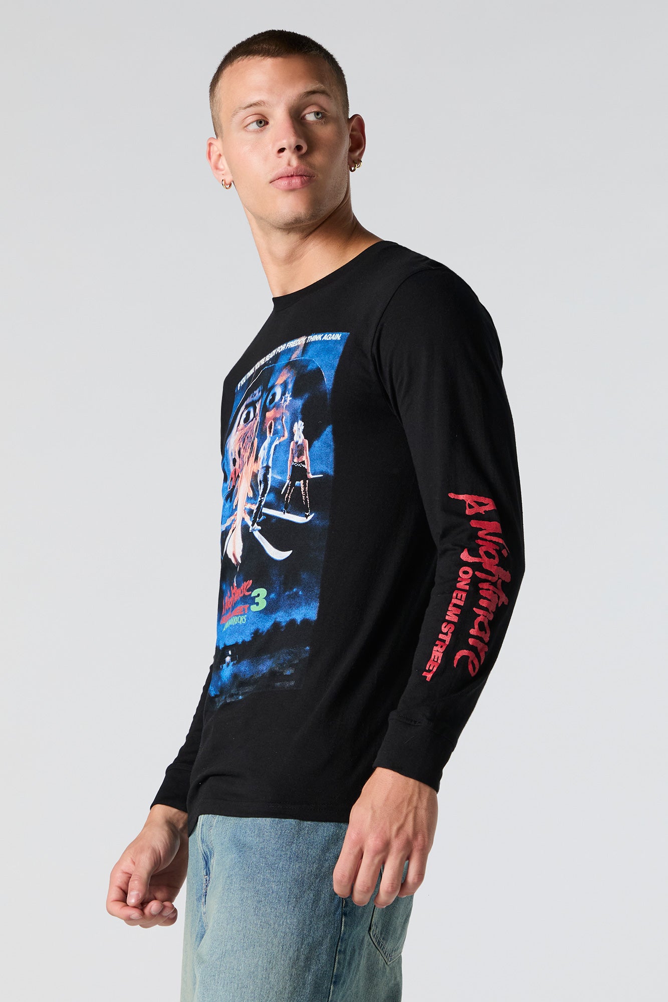 Nightmare on Elm Street Graphic Long Sleeve Top