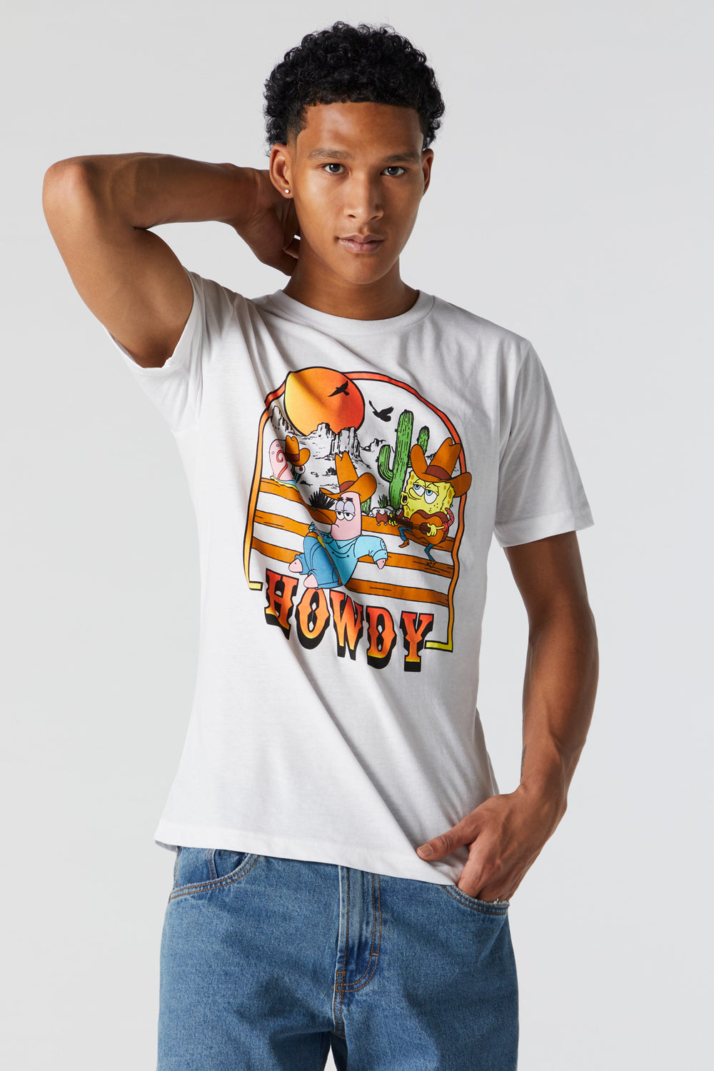Howdy SpongeBob Graphic T-Shirt Howdy SpongeBob Graphic T-Shirt 1