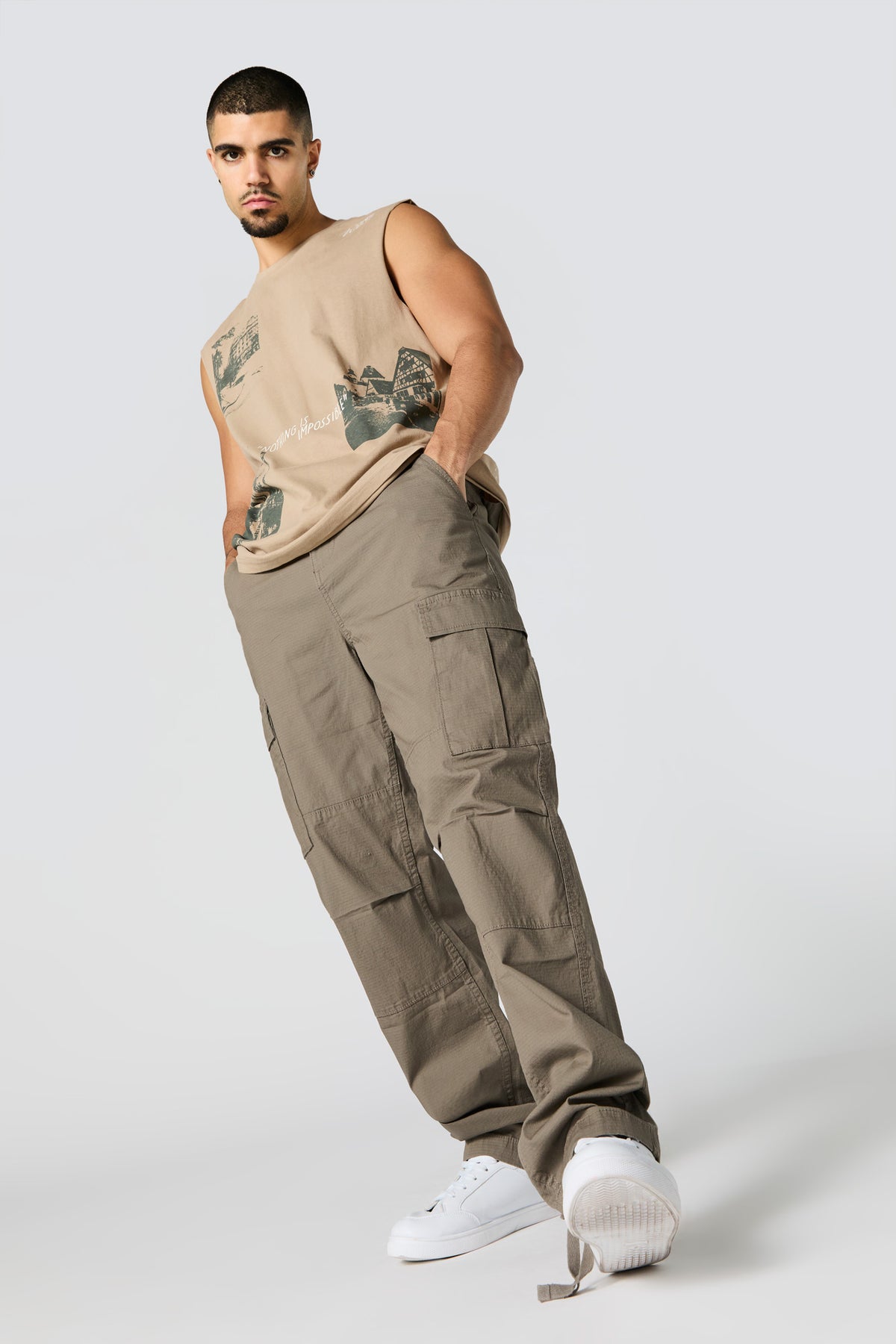 Self Tie Hem Cargo Pant