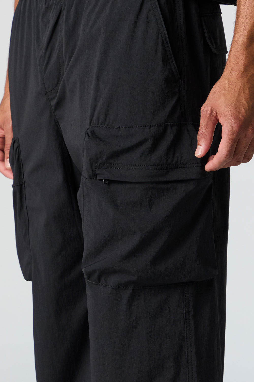 Nylon Zip Pocket Straight Leg Cargo Pant Nylon Zip Pocket Straight Leg Cargo Pant 8