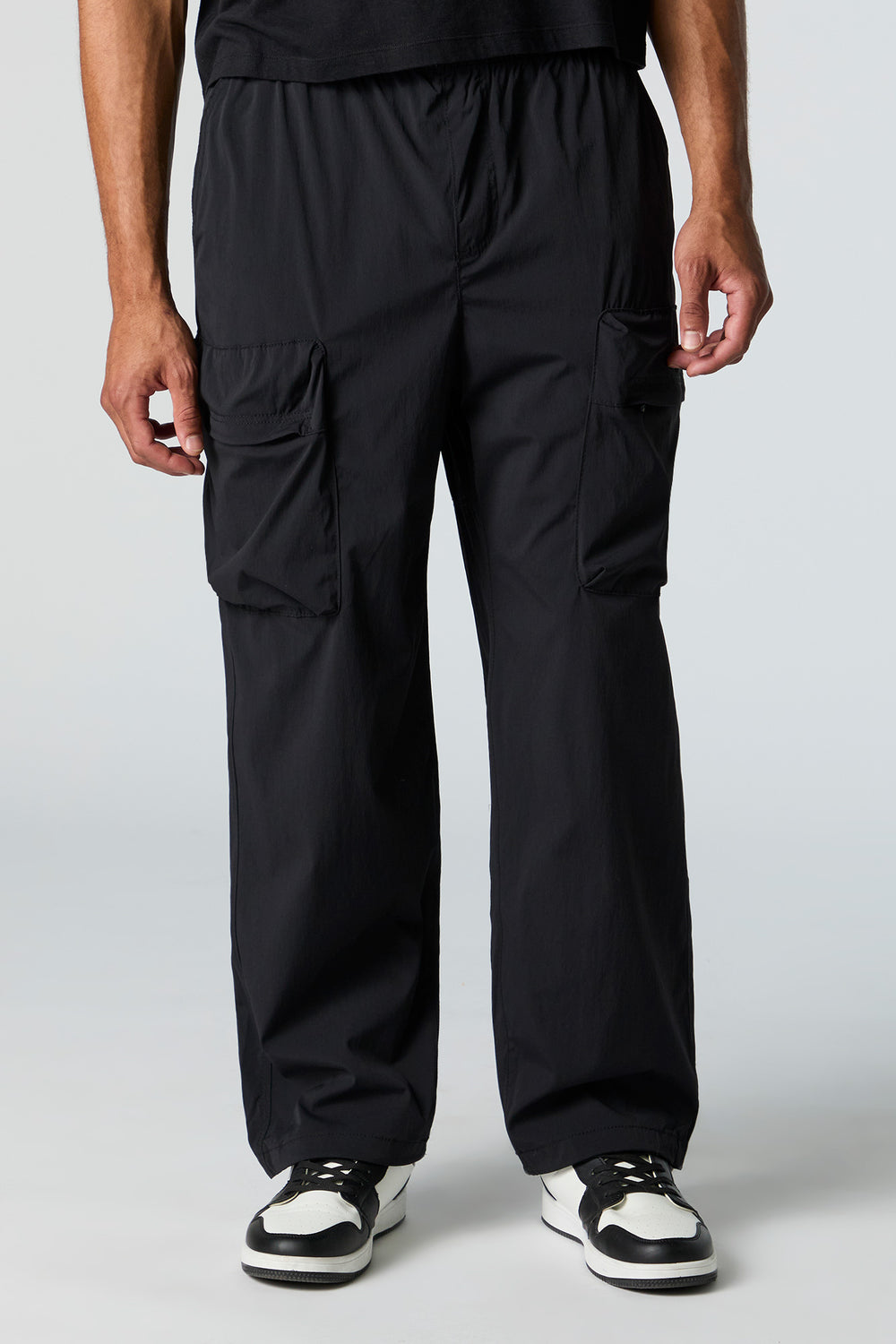 Nylon Zip Pocket Straight Leg Cargo Pant Nylon Zip Pocket Straight Leg Cargo Pant 5