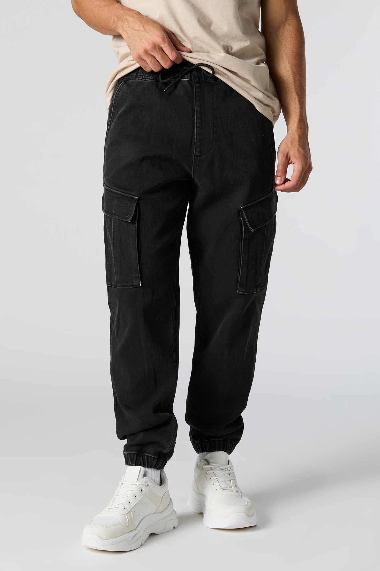 Denim Cargo Jogger