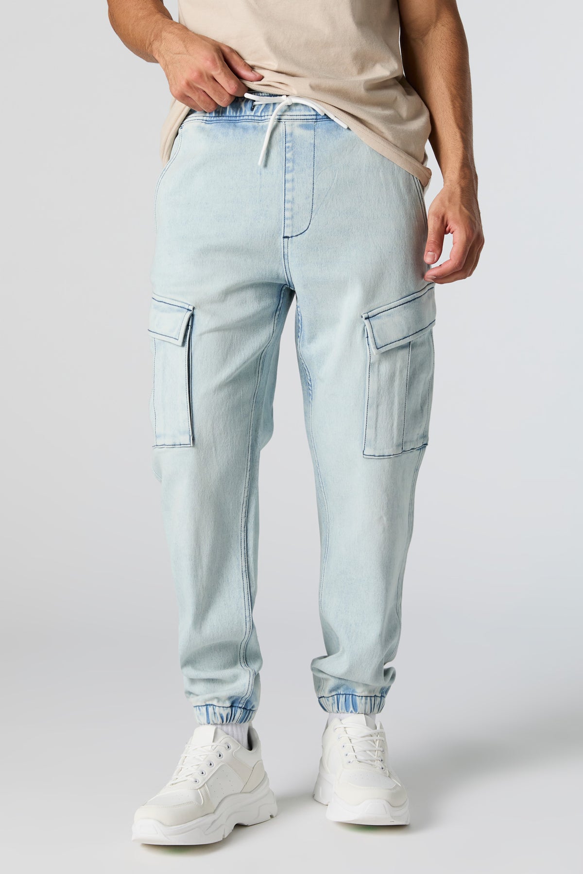 Denim Cargo Jogger